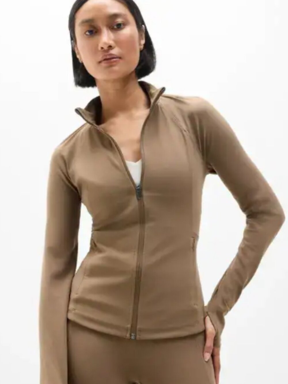 ATHLETA Salutation Jacket 2.0 Brown Size Large